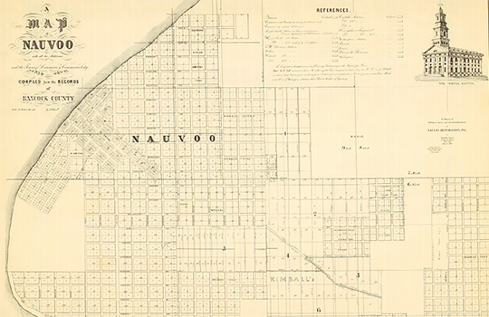 PHOTO: Map of historic Nauvoo